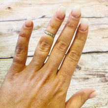 Load image into Gallery viewer, Feather ring - Sterling Silver Stacking Ring