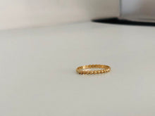 Load image into Gallery viewer, Gold Filled Beaded Band Ring - Gold Bead Stacking Ring