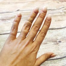 Load image into Gallery viewer, Gold Filled Beaded Band Ring - Gold Bead Stacking Ring