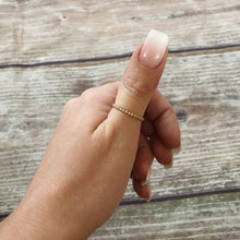 Load image into Gallery viewer, Gold Filled Beaded Band Ring - Gold Bead Stacking Ring