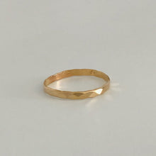 Load image into Gallery viewer, Gold Filled Diamond Cut Band Ring - Gold Stacking Ring