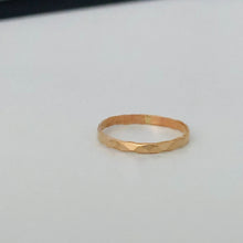 Load image into Gallery viewer, Gold Filled Diamond Cut Band Ring - Gold Stacking Ring
