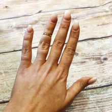 Load image into Gallery viewer, Gold Filled Diamond Cut Band Ring - Gold Stacking Ring