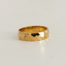 Load image into Gallery viewer, Gold Filled Hammered Band Ring - Gold Stacking Ring
