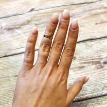 Load image into Gallery viewer, Gold Filled Hammered Band Ring - Gold Stacking Ring
