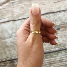 Load image into Gallery viewer, Gold Filled Hammered Band Ring - Gold Stacking Ring