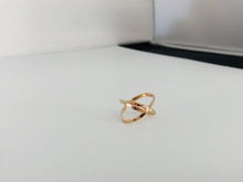 Load image into Gallery viewer, Gold Filled Cross X Ring