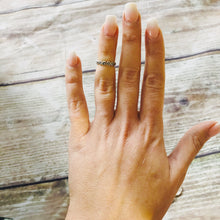 Load image into Gallery viewer, Silver Swirl Ring - Sterling Silver Stacking Ring