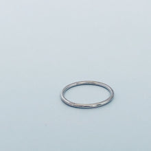 Load image into Gallery viewer, 1mm silver plain Ring - Sterling Silver Stacking Ring