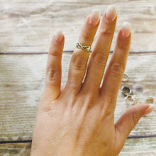 Load image into Gallery viewer, Silver Cross Ring Trinity - Sterling Silver Stacking Ring