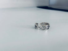 Load image into Gallery viewer, Silver Cross Ring Trinity - Sterling Silver Stacking Ring
