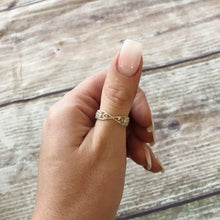 Load image into Gallery viewer, Silver Cross Ring Trinity - Sterling Silver Stacking Ring