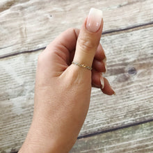 Load image into Gallery viewer, Two Toned Braid Band Ring- Sterling Silver and Gold Filled - Gold Stacking Ring