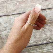 Load image into Gallery viewer, Glitter Ring - Sterling Silver Stacking Ring