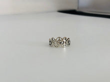 Load image into Gallery viewer, Peace sign Ring - Sterling Silver Stacking Ring