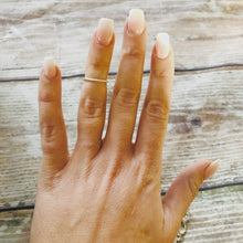 Load image into Gallery viewer, Silver bead Ring - Sterling Silver Stacking Ring