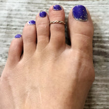 Load image into Gallery viewer, Two Toned Braid Band Ring- Sterling Silver and Gold Filled - Gold Stacking Ring