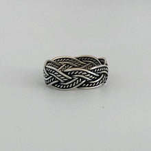 Load image into Gallery viewer, Silver Weave Ring - Sterling Silver Stacking Ring