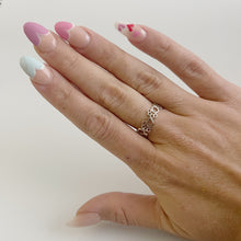 Load image into Gallery viewer, Paw Print Ring - Sterling Silver Stacking Ring