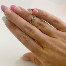 Load image into Gallery viewer, Paw Print Ring - Sterling Silver Stacking Ring