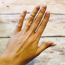 Load image into Gallery viewer, Rose Gold Filled Beaded band Ring - Rose Gold Bead Stacking Ring