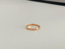 Load image into Gallery viewer, Rose Gold Filled Diamond Cut Band Ring - Rose Gold Stacking Ring