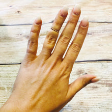 Load image into Gallery viewer, Rose Gold Filled Diamond Cut Band Ring - Rose Gold Stacking Ring