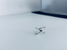 Load image into Gallery viewer, Sterling Silver Cross X Ring