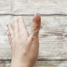 Load image into Gallery viewer, Sterling Silver Cross X Ring