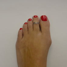 Load image into Gallery viewer, Paw Print Ring - Sterling Silver Stacking Ring