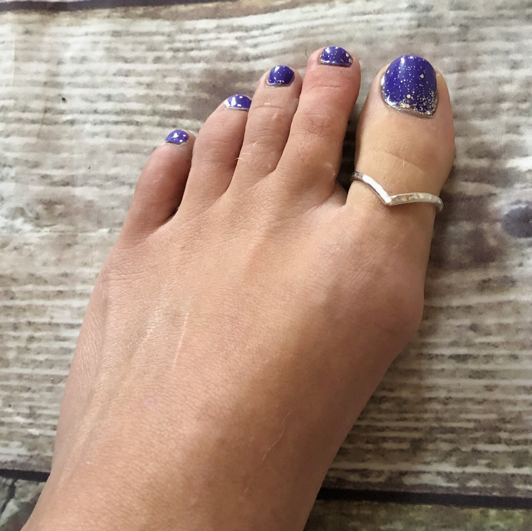 Sterling Silver Fleur De Lis Toe Ring, Silver Ring, Flower Toe Ring, Saints  Ring | eBay