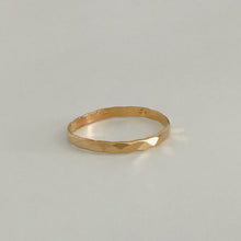 Load image into Gallery viewer, Gold Filled Diamond Cut Band Ring - Gold Stacking Ring
