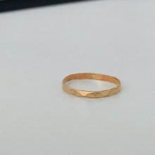 Load image into Gallery viewer, Gold Filled Diamond Cut Band Ring - Gold Stacking Ring
