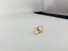 Load image into Gallery viewer, Gold Filled Cross X Ring
