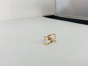 Gold Filled Cross X Ring