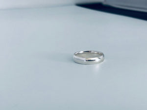 4mm plain band Sterling Silver Stacking Ring