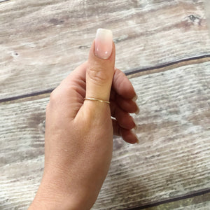 1 mm Gold Filled band Ring - Gold Stacking Ring