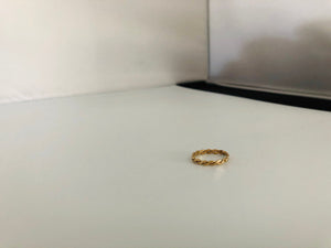 Gold Filled Braid Ring - Gold Stacking Ring